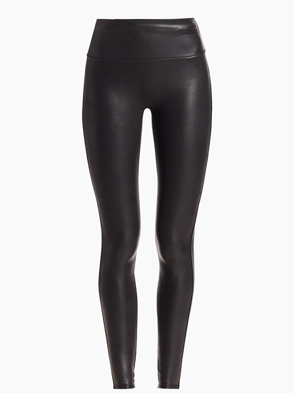 Spanx High-Rise Black Faux-Leather Leggings